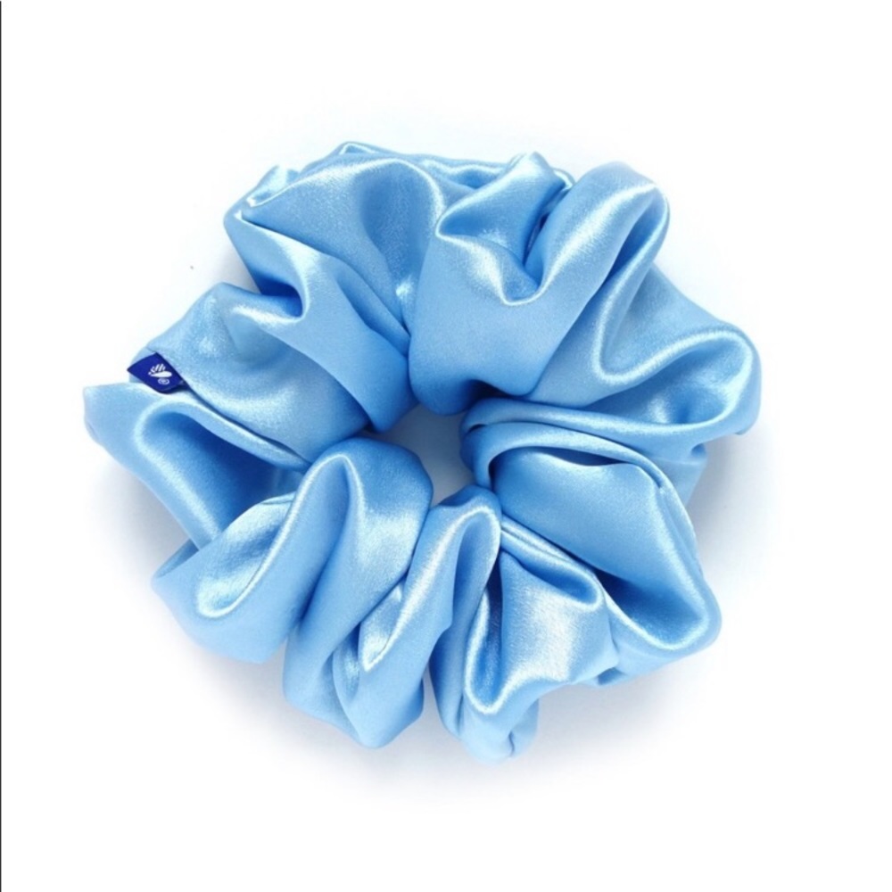 🎁3/$30 BNWT Kokoro Astral Oversized Blue Satin Scrunchie